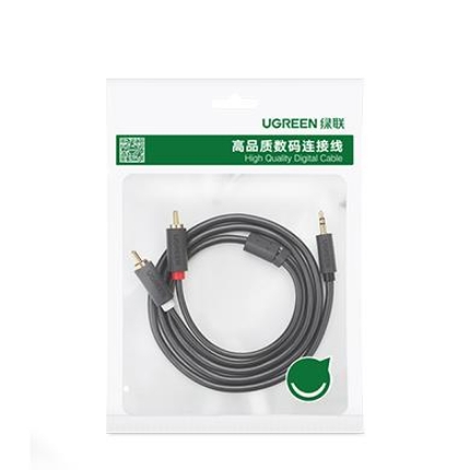 Καλώδιο Ήχου 3.5mm σε 2xRCA M/M UGREEN AV116 10591 5m Μαύρο - Image 2