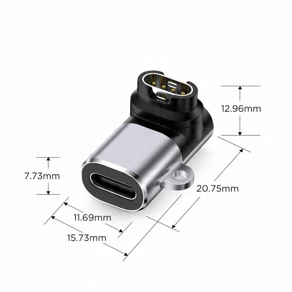 Tech-Protect Αντάπτορας Type-C σε Garmin, Καλώδιο Φόρτισης & Μεταφοράς Δεδομένων, Γκρι - Image 3