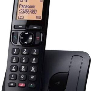 Ασύρματο Ψηφιακό Τηλέφωνο Panasonic KX-TGC250GRB με Αναγνώριση Κλήσης, Πλήκτρο Αποκλεισμού Κλήσεων και Ανοιχτή Ακρόαση Μαύρο