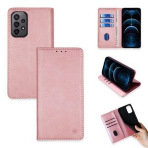 Θήκη Πορτοφόλι Vintage Magnet Wallet Sonique Samsung Galaxy A23 5G / Galaxy A23 4G Ροζ Χρυσό