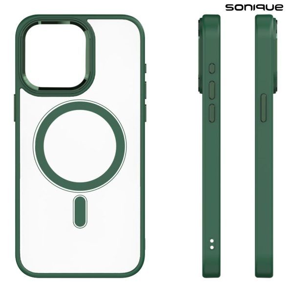 Θήκη Magnetic MagMetal Sonique Apple iPhone 14 Pro Max Πράσινο
