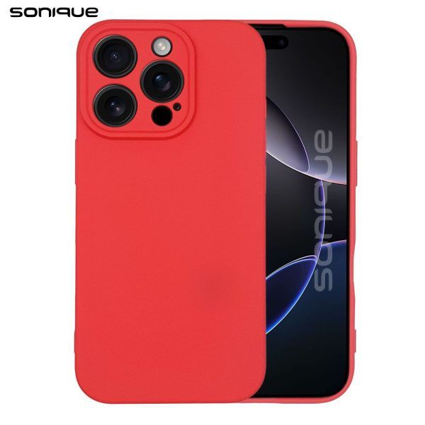 Θήκη Σιλικόνης My Colors Sonique Apple iPhone 16 Pro Max Κόκκινο