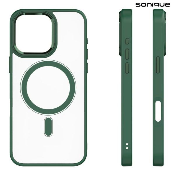 Θήκη Magnetic MagMetal Sonique Apple iPhone 16 Pro Πράσινο