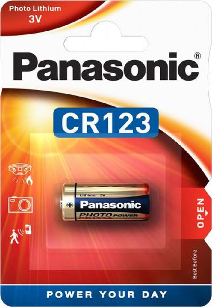 Panasonic Photo Power Μπαταρία Λιθίου CR123 3V Μιας Χρήσης (Long Life) 1τμχ