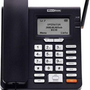 Σταθερό GSM Τηλέφωνο Maxcom Comfort MM28D Μαύρο με Λειτουργία Κινητού Τηλεφώνου και Ραδιόφωνο