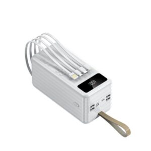 Power bank 60000mAh με φακό 4 Θύρες USB-A και Θύρα USB-C GP860 Λευκό