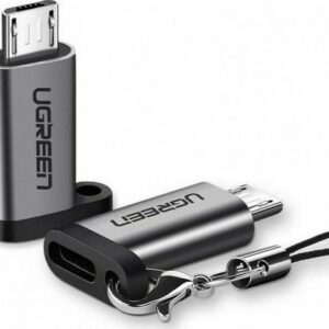 Ugreen Μετατροπέας USB-C female σε microUSB male Γκρι 50590