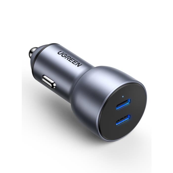 Φορτιστής Αυτοκινήτου PD 40W UGREEN CD213 70594 2 Θέσεων Γκρί