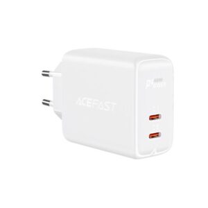 Φορτιστής Ταξιδίου Acefast A9 Fast Charging USB-C QC3.0 / QC2.0 PD40W Λευκός