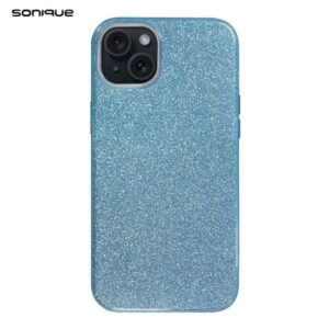 Θήκη Σιλικόνης Sonique Shiny Apple iPhone 15 Γαλάζιο
