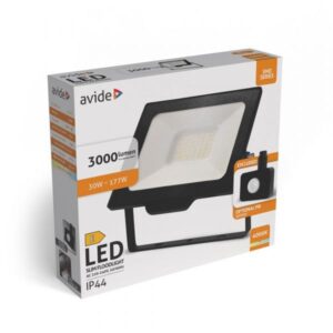 Avide Προβολέας LED SMD 30W NW 4000K με Προαιρετικό PIR